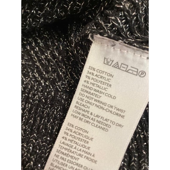 Black Metallic Pullover Sweater - Urban Outfitters - Size S - Picture 6 of 6